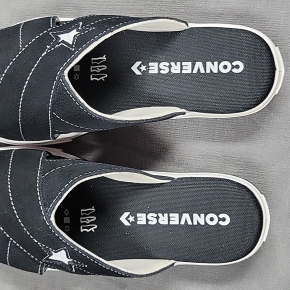 NWOT Converse / Chucks All Star Slip On Sandles Shoes Black & White Size 7 - Picture 4 of 8